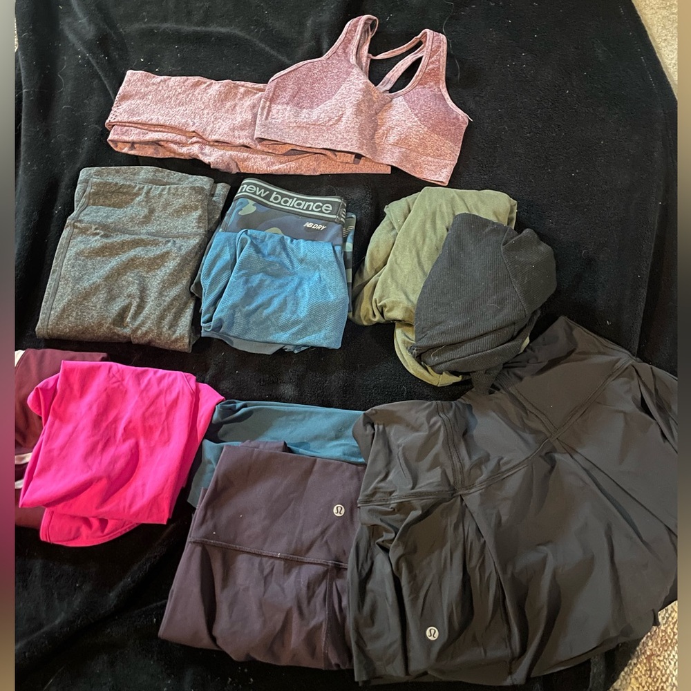 Workout lot. Lululemon, Nike, addidas etc